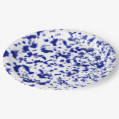 絵を描スパッターブルー ペーパープレート (アングル)