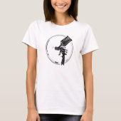 絵を描スプレーガン車の自動体修理動揺してDe Tシャツ (正面)
