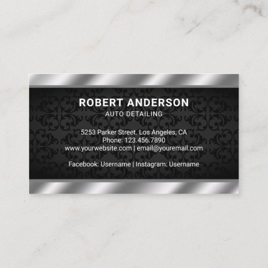 絵を描スプ銃の自動体の詳絵を描細 名刺 (裏面)