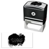 絵を描スポットモダンスタイリッシュ差出人住所 セルフインキングスタンプ (インサイチュ)