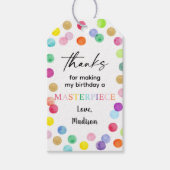 絵を描スポット芸術パーティー絵を描パーティー誕生日 ギフトタグ (正面)