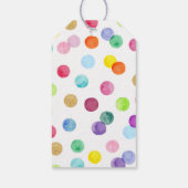 絵を描スポット芸術パーティー絵を描パーティー誕生日 ギフトタグ (裏面)