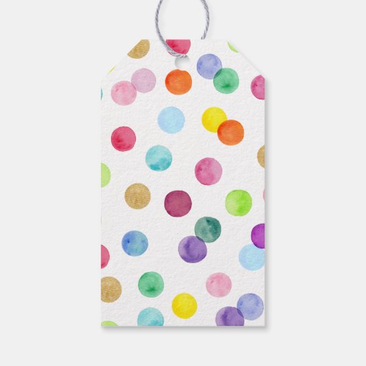 絵を描スポット芸術パーティー絵を描パーティー誕生日 ギフトタグ (裏面)