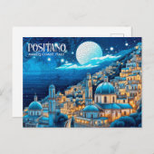 絵を描ズポジターノアマルフィコーストイタリアアートトラベル ポストカード (正面/裏面)
