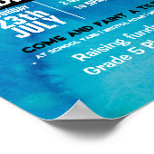 絵を描タイル募金用PTA PTO ポスター (角)