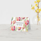 絵を描チューリップ考えるズオブユー カード (黄色い花)