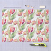 絵を描チューリップinスプリングタイム水彩フローラ 薄葉紙 (クラフト)
