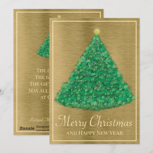 絵を描ツリー シーズンカード (正面/裏面)