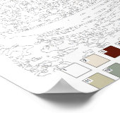 絵を描ナンバーズポスター:ボート ポスター (角)