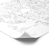 絵を描ナンバーズポスター:犬のトランプのポーカー遊ポスター ポスター (角)