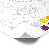 絵を描ナンバーズポスター：落書き少女 ポスター (角)