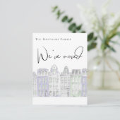 絵を描ハウズウォーターカラー新しいホーム発表 ポストカード (スタンド正面)