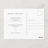 絵を描ハウズウォーターカラー新しいホーム発表 ポストカード (裏面)