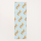 絵を描ハワイアンビーチマウナラニベイブルー ヨガマット (裏面)