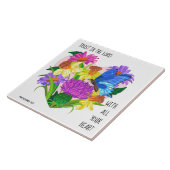 絵を描ハートの花3:5 タイル (側面)