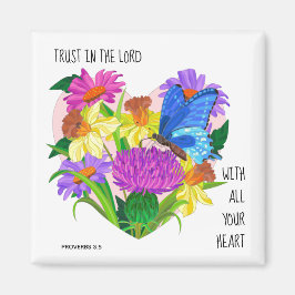 絵を描ハートの花3:5 マグネット