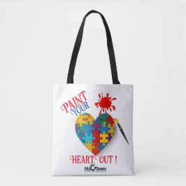 絵を描ハートアウト トートバッグ