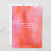 絵を描ハートカットアウトValentines Dayフォトカード 招待状 (裏面)