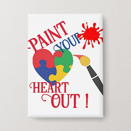 絵を描ハート出力 缶バッジ