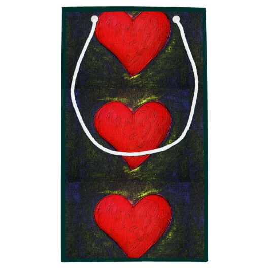 絵を描ハート抱き枕 スモールペーパーバッグ (裏面)