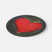 絵を描ハート紙プレート ペーパープレート (アングル)