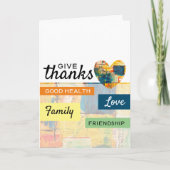 絵を描ハート カード (正面)