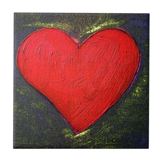 絵を描ハート タイル (正面)
