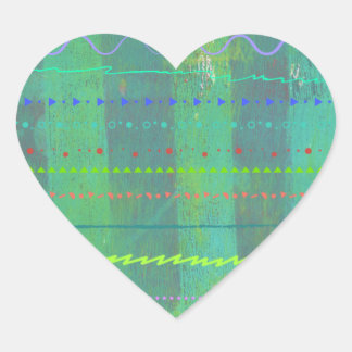 絵を描ハート ハートシール