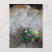 絵を描ハート ポストカード (正面)