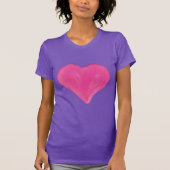 絵を描ハート Tシャツ (正面)