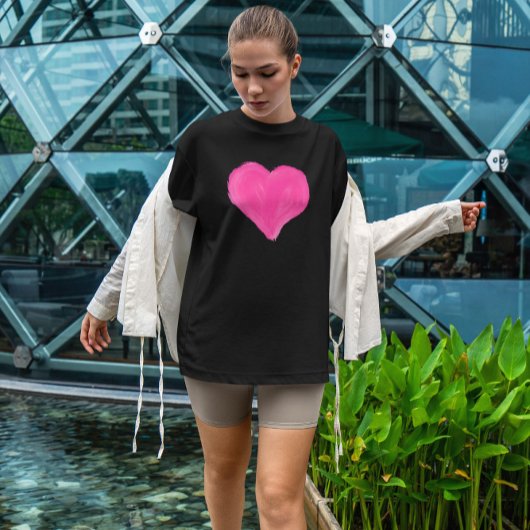 絵を描ハート Tシャツ