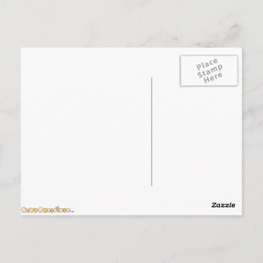 絵を描バケットアニメエンジェルアートワーク ポストカード (裏面)