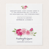 絵を描バラリッププロダクトディストリビューターのヒント 名刺 (外部フラット)