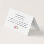 絵を描バラリッププロダクトディストリビューターのヒント 名刺 (裏面)