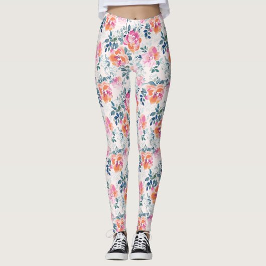 絵を描バラ レギンス (正面)