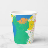 絵を描パーティーアートパーティー(ばちゃばちゃ)跳ねるカップ 紙コップ (正面)