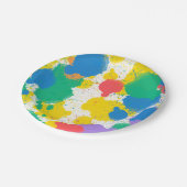 絵を描パーティーアートパーティー(ばちゃばちゃ)跳ねるプレート ペーパープレート (アングル)