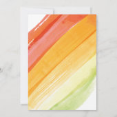 絵を描パーティーブライダルシャワー 招待状 (裏面)