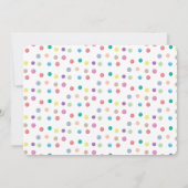 絵を描パーティー水彩画誕生日 招待状 (裏面)