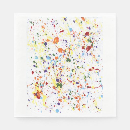 「絵を描パーティー」紙 スタンダードランチョンナプキン (正面)