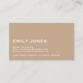 絵を描ビーチストローク、旅行、観光 名刺 (裏面)