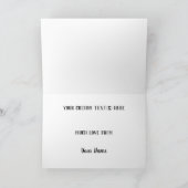 絵を描ビーチ海波紋バレンタインデイカード カード (内部)