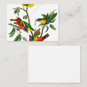 絵を描フィンチ ノートカード (正面/裏面)