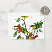 絵を描フィンチ ノートカード (正面/裏面インサイチュ)