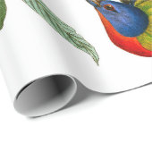 絵を描フィンチ ラッピングペーパー (ロールコーナー)