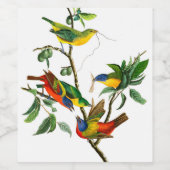 絵を描フィンチ ワインラベル (シングルラベル)