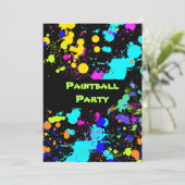 絵を描フェイク・ネオン絵を描・ボール招待状 招待状 (スタンド正面)