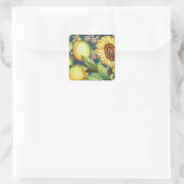 絵を描フォークヒマワリ スクエアシール (バッグ)