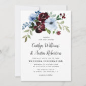 絵を描フローラのガランド結婚ー 招待状 (正面)