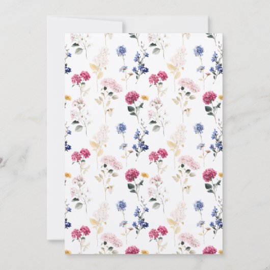 絵を描フローラクレスト80th誕生日パーティー 招待状 (裏面)